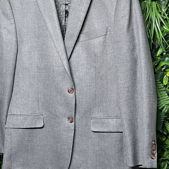 Ralph Lauren Suit Separate Mens 42R Gray Blazer Jacket Sport Coat Vented - Picture 7 of 9